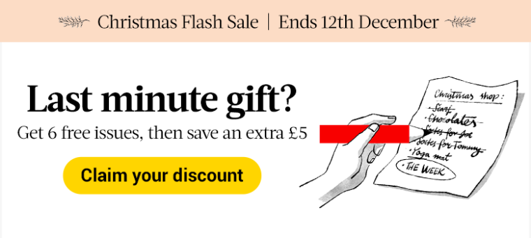 Flash Sale - 6 free issues + extra £5 off